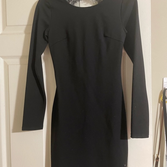 Black Tight Backless Dress - Picture 2 of 7